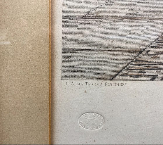 The vintage festival Gravure naar Alma Tadema
