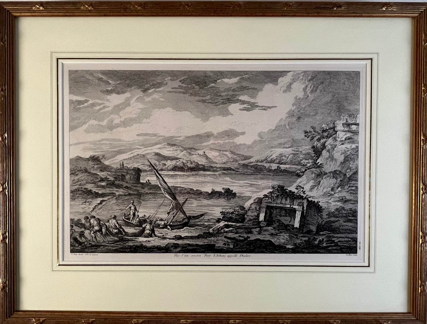 4 gravures gezichten op Griekenland