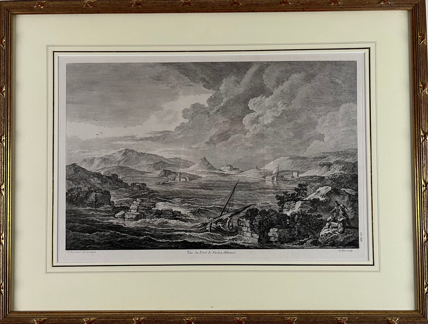 4 gravures gezichten op Griekenland