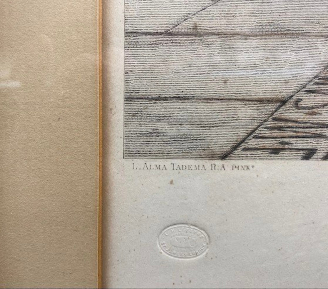 The vintage festival Gravure naar Alma Tadema