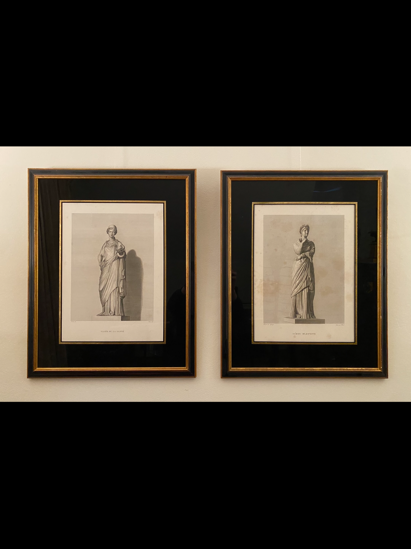 2 Neoclassicistische gravures van Ceres en Hygiëne