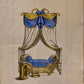 Vier gravures uit de" Collection de meubles et de goût"
