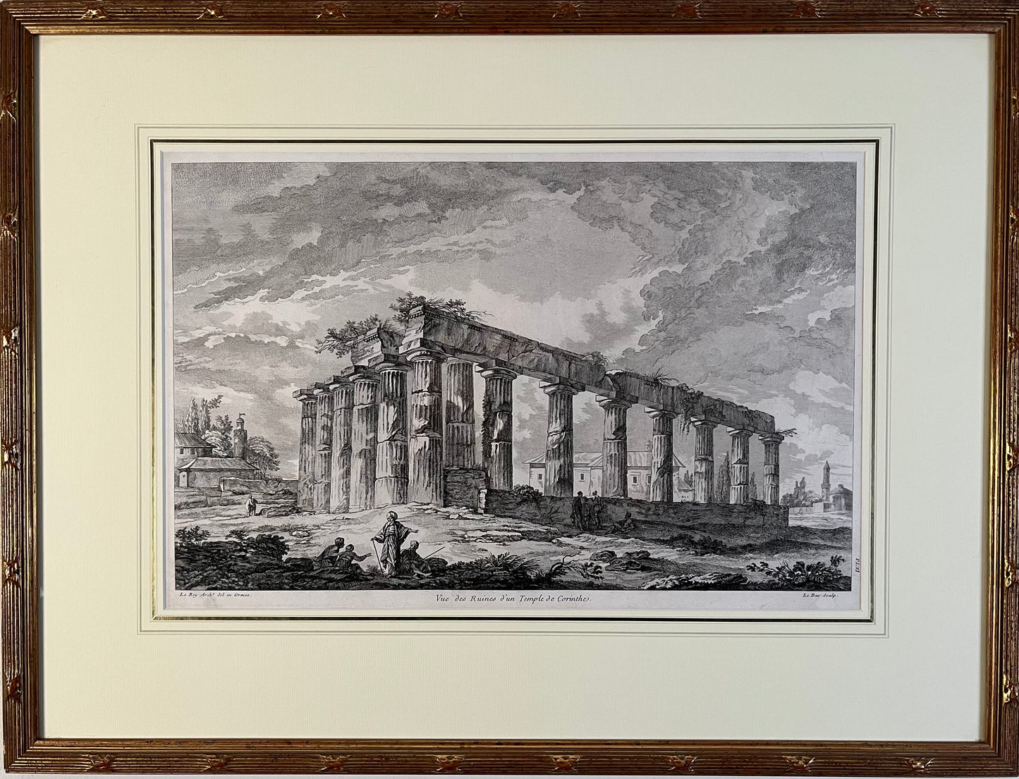 4 gravures gezichten op Griekenland