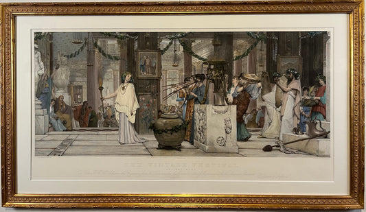 The vintage festival Gravure naar Alma Tadema