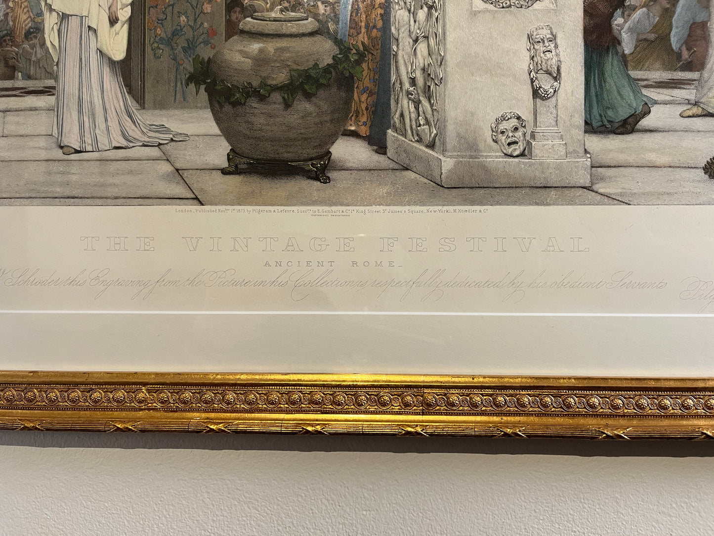 The vintage festival Gravure naar Alma Tadema