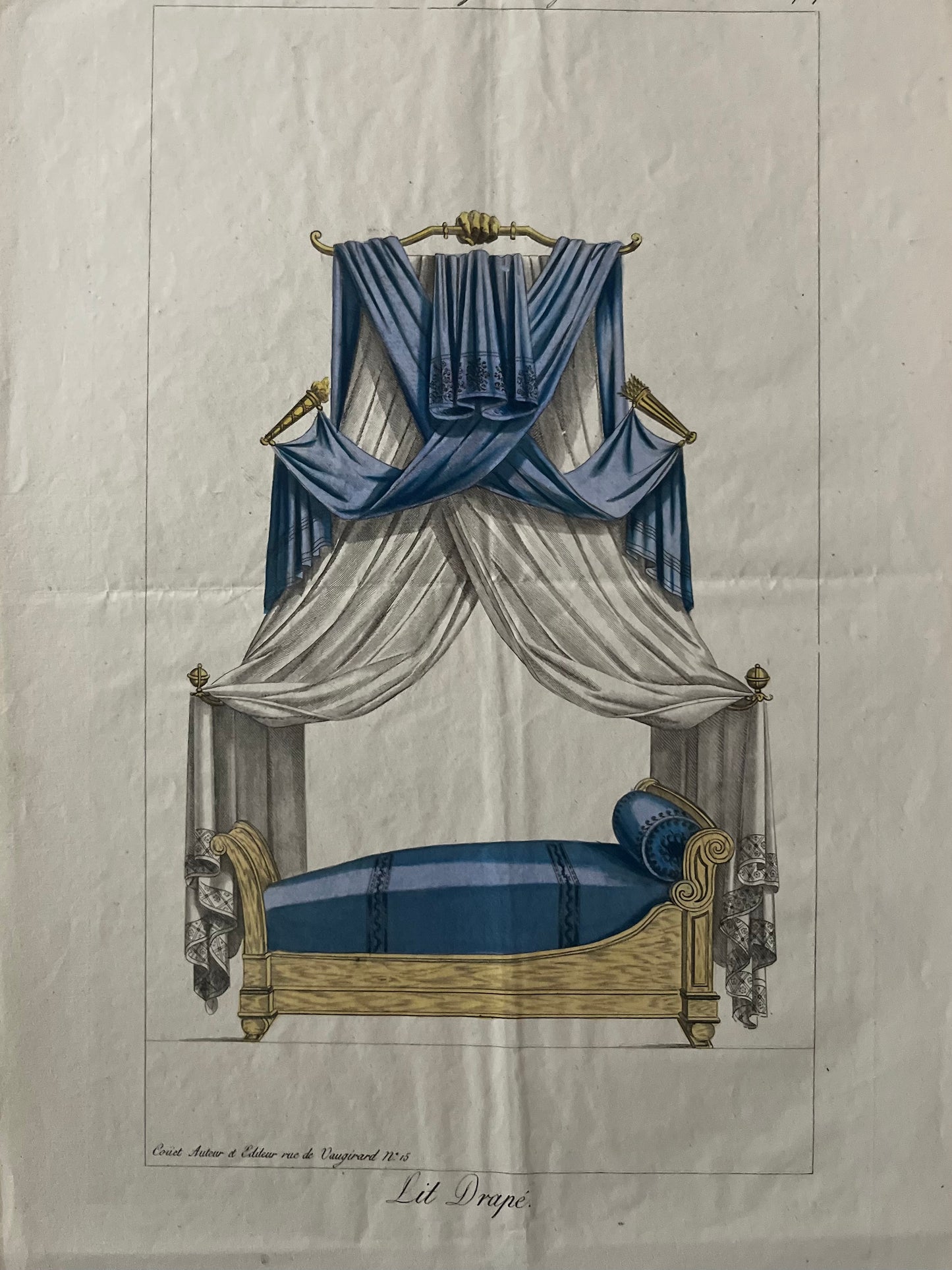 Vier gravures uit de" Collection de meubles et de goût"