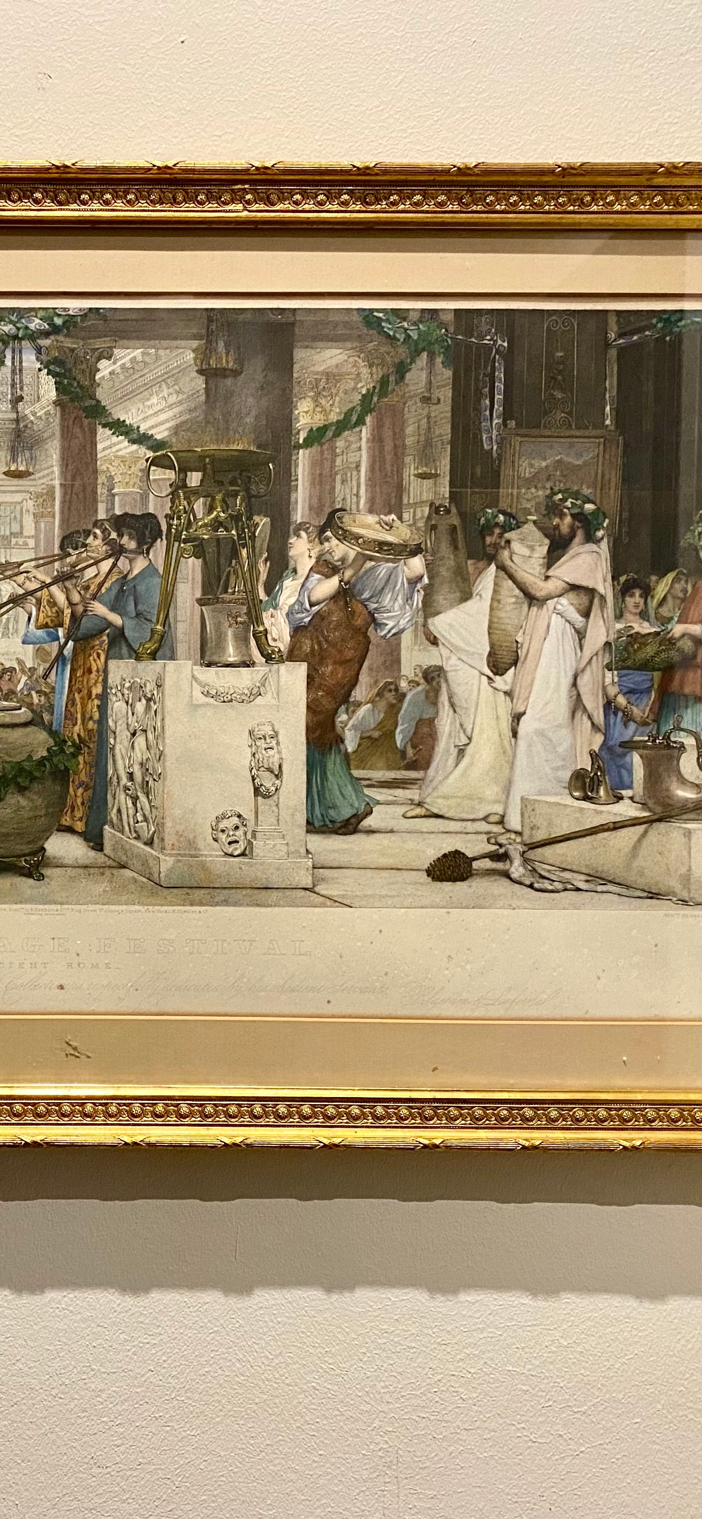 The vintage festival Gravure naar Alma Tadema