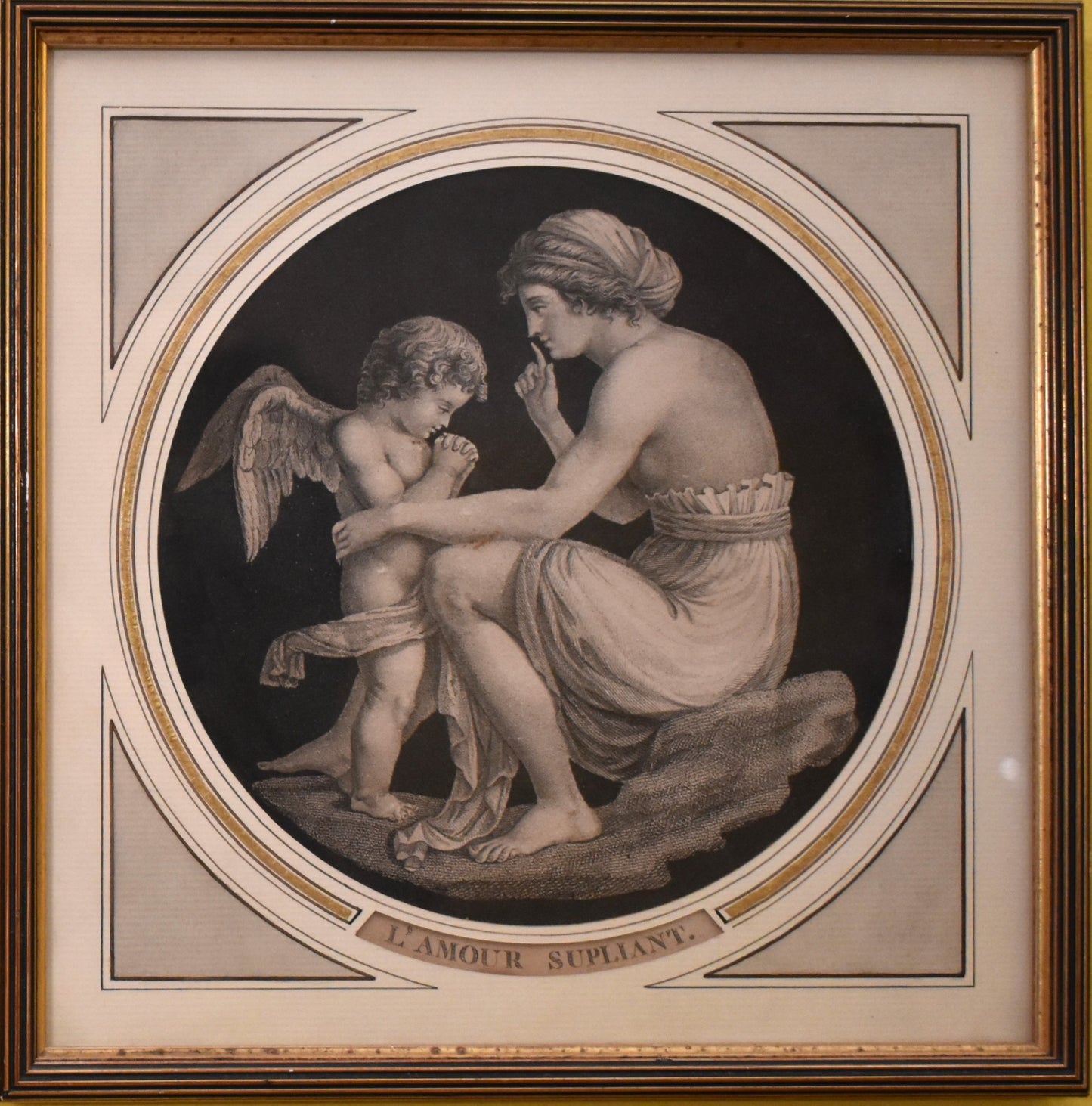 2 gravures Venus en Amor